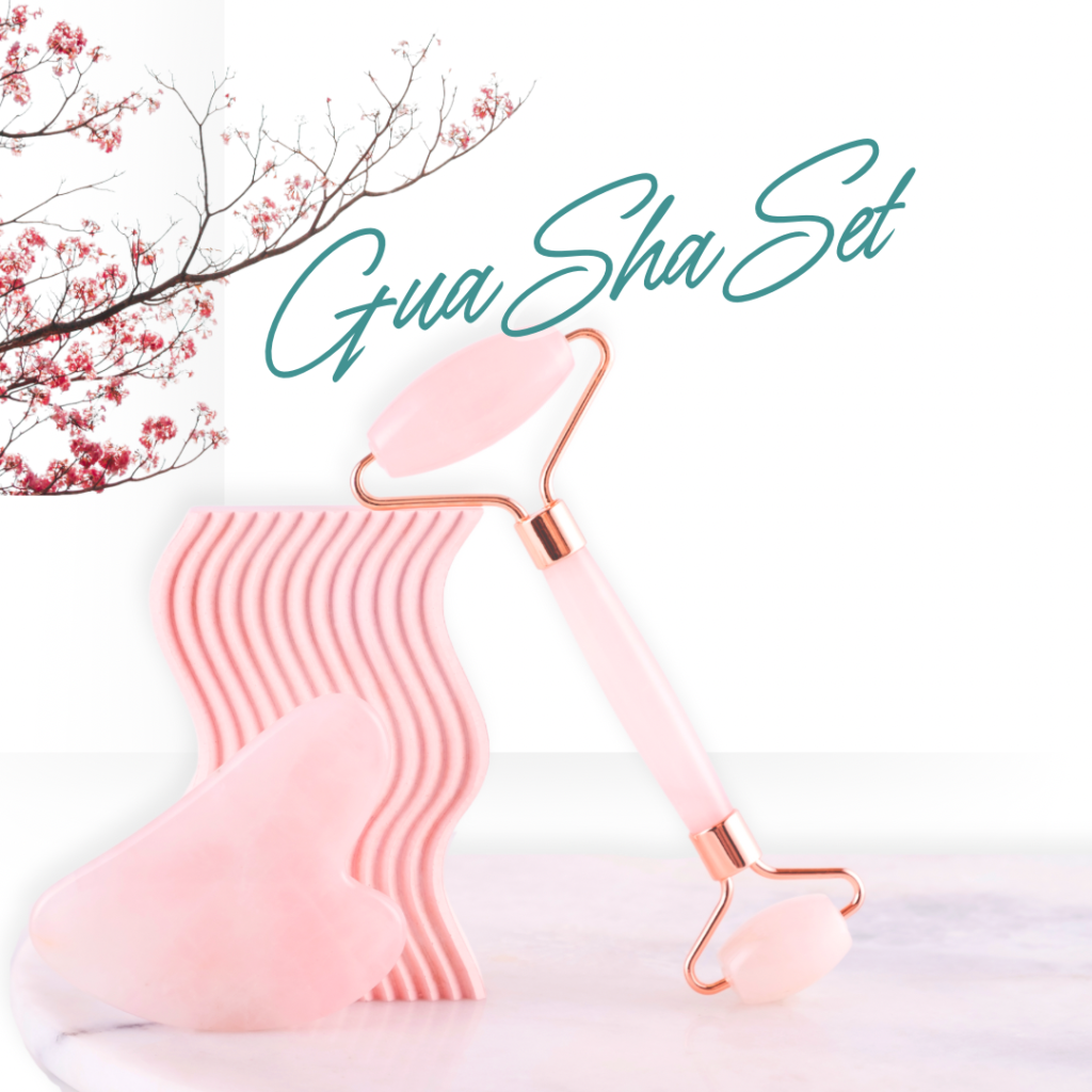 Gua Sha Set - Rose Quartz