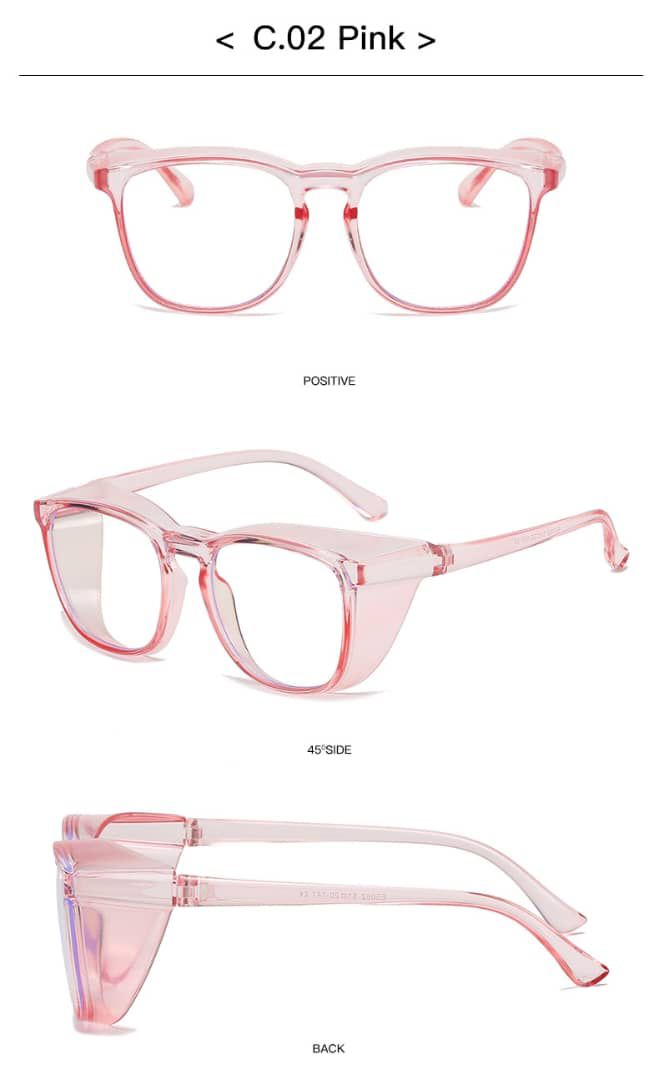 Stylish Anti-Fog Lab Goggles - Pink