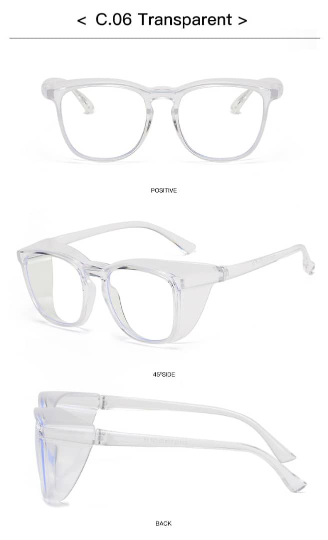 Stylish Anti-Fog Lab Goggles - Transparent