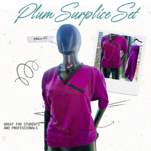 Plum Surplice Set
