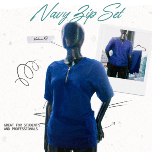Navy Zip Set